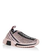 Dolce & Gabbana Women's Sorrento Crystal Slip On Sneakers