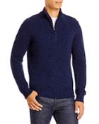 The Men's Store At Bloomingdale's Merino Wool Solid Quarter Zip Mock Neck Sweater - 100% Exclusive