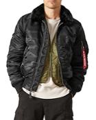 Alpha Industries B-15 Slim Fit Bomber Jacket
