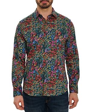Robert Graham Minamoto Long Sleeve Foliage Print Shirt