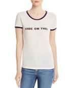 Wildfox Vibe On This Ringer Tee