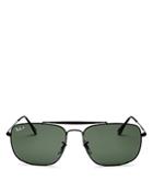 Ray-ban Men's Polarized Brow Bar Aviator Sunglasses, 61mm