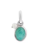 Tous Sterling Silver Amazonite & Glass Pearl Pendant