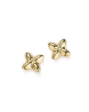 18k Yellow Gold Puffed X Stud Earrings - 100% Exclusive