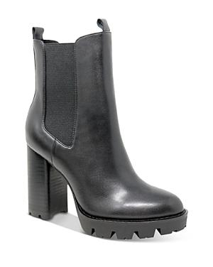 Charles David Women's Gambit Leather Pull On Platform Booties