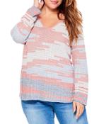Nic+zoe Plus Terracotta Sky Sweater