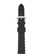 Kate Spade New York Black Scallop-edge Apple Watch Rubber Touchscreen Strap, 16mm