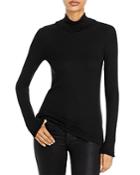 Goldie Long Sleeve Pointelle Mock Neck Top