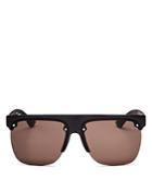 Gucci Urban Semi Rimless Flat Top Sunglasses, 60mm