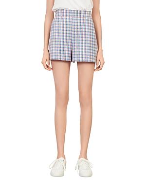 Maje Izam Tweed High Rise Shorts