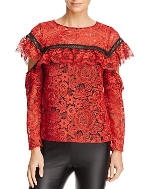 Red Carter Sheffield Lace Top
