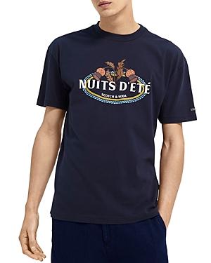 Scotch & Soda Nuits D'ete Organic Cotton Crewneck Tee