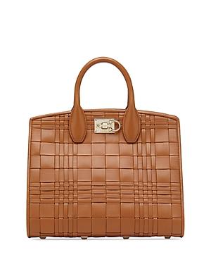 Salvatore Ferragamo The Studio Leather Satchel