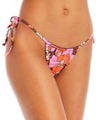 Frankies Bikinis Tia Printed Side Tie Bikini Bottom