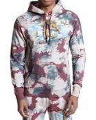 Prps Alvin Cotton French Terry Uneven Dyed Printed Hoodie