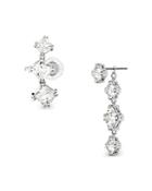 Swarovski Millenia Mismatched Ear Cuff And Drop Earring
