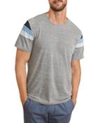 Marine Layer Banks Striped Sleeve Tee