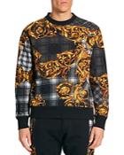 Versace Jeans Couture Tartan Baroque Print Sweatshirt