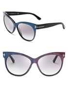 Tom Ford Saskia Cat Eye Sunglasses, 57mm