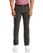 Sid Mashburn Slim Straight Fit Corduroy Jeans In Smoke