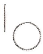 Sterling Silver Twisted Hoop Earrings - 100% Exclusive