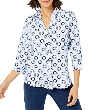 Foxcroft Mary Patchwork Print Shirt