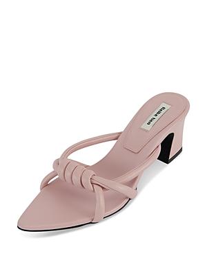 Reike Nen Women's Pointed Toe Wrapped Strap Mid Heel Sandals
