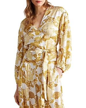 Ted Baker Adissa Floral Print Wrap Blouse