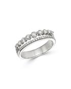 Bloomingdale's Diamond Double Band In 14k White Gold, 0.5 Ct. T.w. - 100% Exclusive