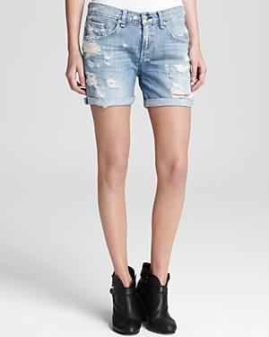 Rag & Bone/jean Jean Shorts - Boyfriend In Tattered