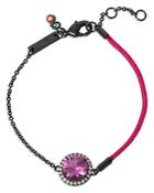 Kurt Geiger London Pave & Fuchsia Crystal Mixed Flex Bracelet