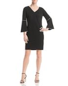 Calvin Klein Piped Bell-sleeve Dress - 100% Exclusive
