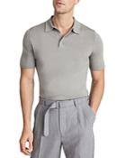 Reiss Blair Wool Snap Polo Shirt