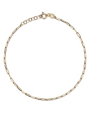 Moon & Meadow 14k Yellow Gold Paperclip Link Chain Bracelet