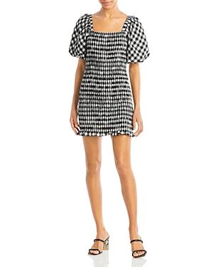 Endless Rose Gingham Smocked Mini Dress