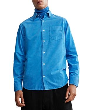 Nn07 Errico Pocket 5120 Cotton Blend Corduroy Garment Dyed Regular Fit Button Down Shirt