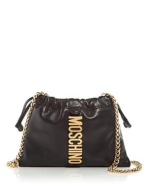 Moschino Logo Hardware Leather Crossbody