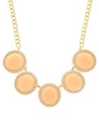 Sparkling Sage Round Stone Collage Statement Necklace - Compare At $147