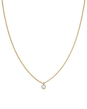 Zoe Chicco 14k Yellow Gold Opal Drop Choker Necklace, 14