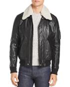 Belstaff Arne Shearling-trimmed Leather Jacket