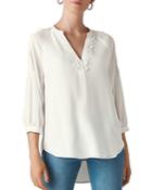Whistles Lace-trimmed Top
