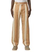 Nicholas Daley Striped Relaxed Fit Linen Pants