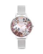 Olivia Burton Stainless Steel Floral-motif Watch, 38mm