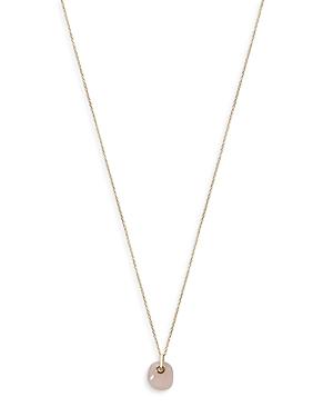 Argento Vivo Stone Pendant Necklace In 14k Gold Plated, 16