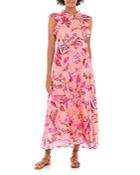 Banjanan Hanna Cotton Floral Print Maxi Dress