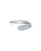 De Beers Forevermark Avaanti Bypass Ring With Diamond Accent In 18k White Gold