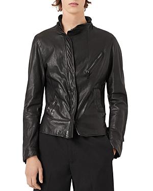 Emporio Armani Leather Blouson Jacket
