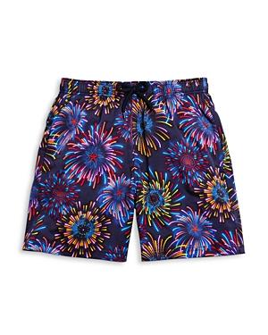 Vilebrequin Boys' Jirise Fireworks Print Stretch Swim Trunks - Little Kid, Big Kid