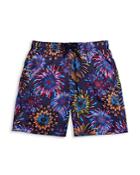 Vilebrequin Boys' Jirise Fireworks Print Stretch Swim Trunks - Little Kid, Big Kid