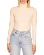 Susana Monaco Fitted Turtleneck Tee
